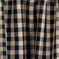 Thumbnail for Black Nutmeg Heritage House Check Black Valance Lined