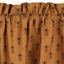 Mocha Black Pineapple Town Valance Lined VL101033