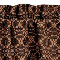 Thumbnail for Black Tan Marshfield Jacquard Valance Lined