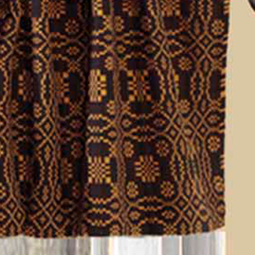Black Mustard Loverã¦™??S Knot Jacquard Valance Lined VL130011