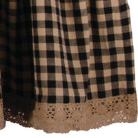 Thumbnail for Black Nutmeg Heritage House Lace Valance Lined