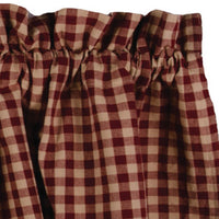 Thumbnail for Barn Red Nutmeg Heritage House Lace Valance Lined
