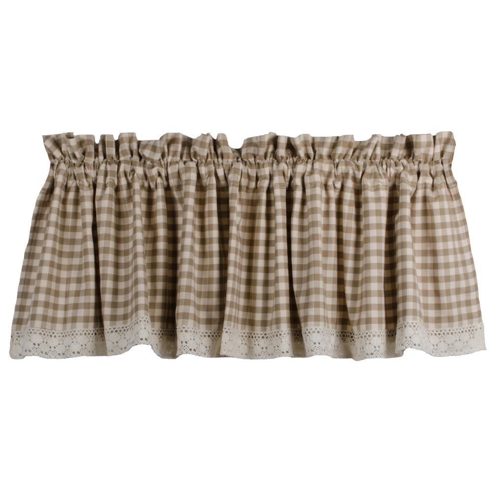Oat-Cream Heritage House Lace Valance - Lined - Interiors by Elizabeth