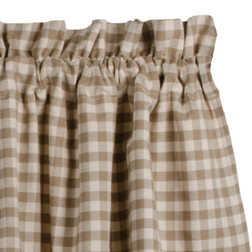 Oat Cream Heritage House Lace Valance Lined