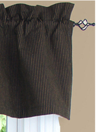 Primitive Ticking Black Valance VL236211