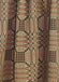 Trenton Jacquard Nutmeg Black Red Valance VL243025