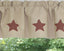 Rough Edge Star Barn Red Valance  - Interiors by Elizabeth