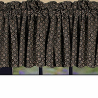 Thumbnail for Black Nutmeg Kingston Jacquard Valance Lined