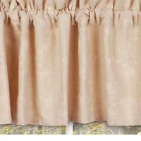 Thumbnail for Cream Candlewicking Cream Valance Lined VL430005