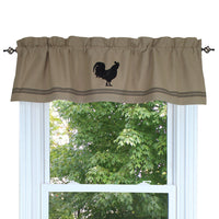 Thumbnail for Farmhouse Rooster Oat Valance - Interiors by Elizabeth