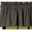 Black Oat Newbury Gingham Valance Lined VL670011