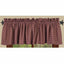 Barn Red-Oat Newbury Gingham Valance - Lined - Interiors by Elizabeth