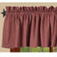 Barn Red Oat Newbury Gingham Valance Lined VL670017