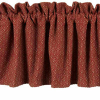 Thumbnail for Barn Red Oat Philmont Jacquard Valance Lined