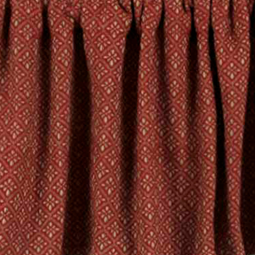 Barn Red Oat Philmont Jacquard Valance Lined