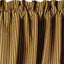 Black Nutmeg York Ticking Valance Lined VL880011