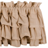 Thumbnail for Cream Heirloom Cream Ruffled Valance Unlined