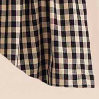 Thumbnail for Black Nutmeg Heritage House Check Black Scalloped Valance Lined